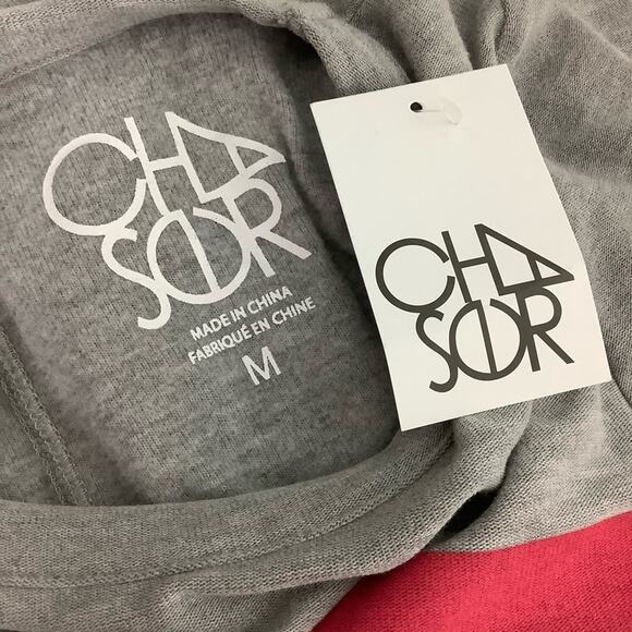 Chaser Gray Weekend Rainbow Long Sleeve Top Medium NWT - Picture 5 of 6